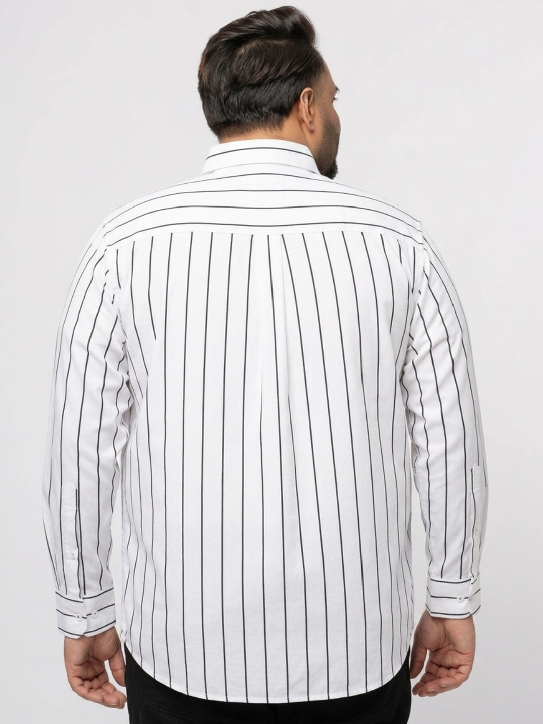PLUS SIZE MEN STRIPE SHIRT| XL-7XL