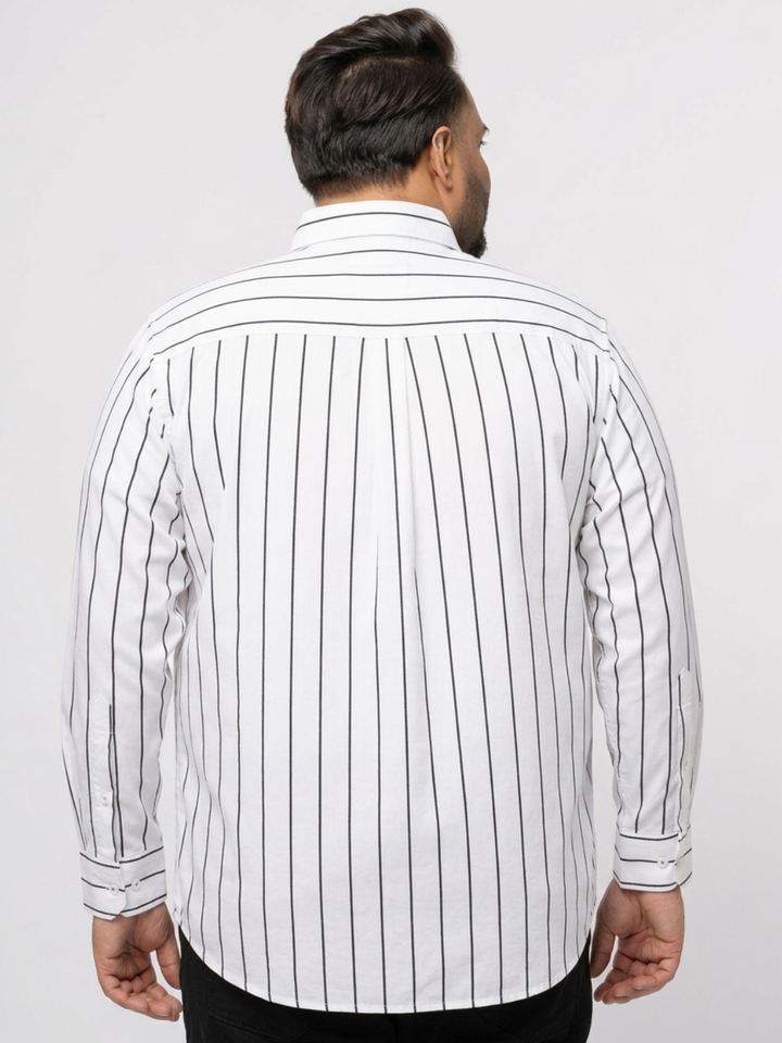 PLUS SIZE MEN STRIPE SHIRT| XL-7XL