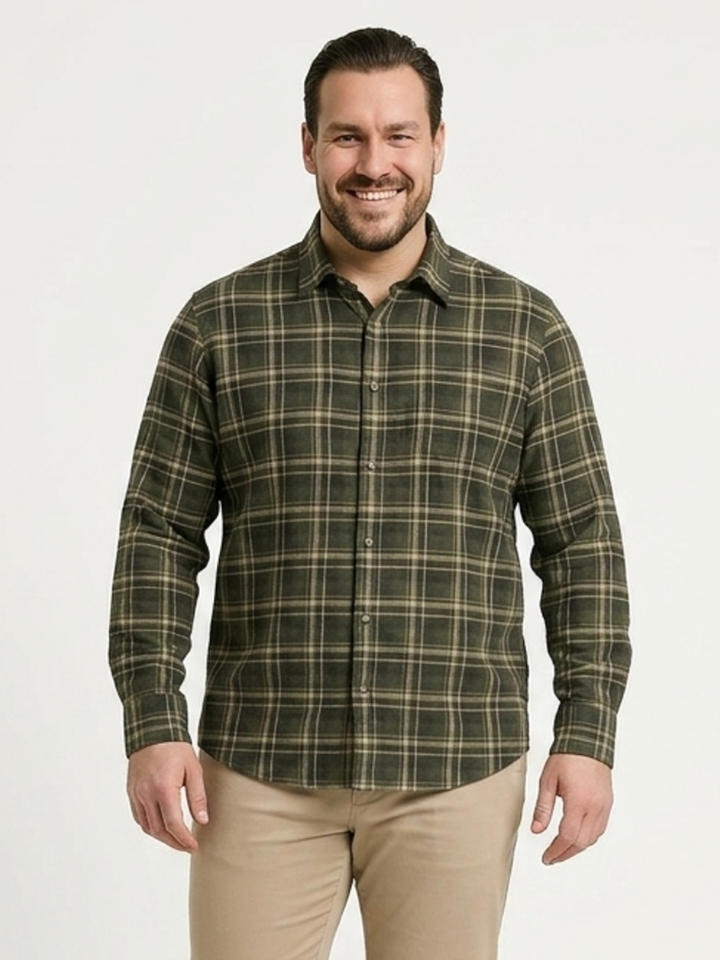 PLUS SIZE MEN CHECK SHIRT| XL-7XL
