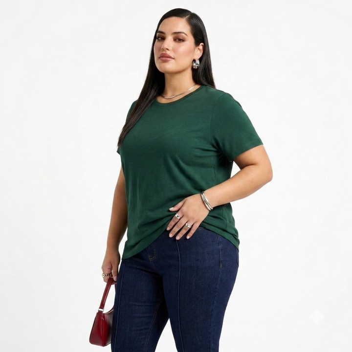 PLUS SIZE WOMEN’S SOLID TSHIRT | XL-7XL
