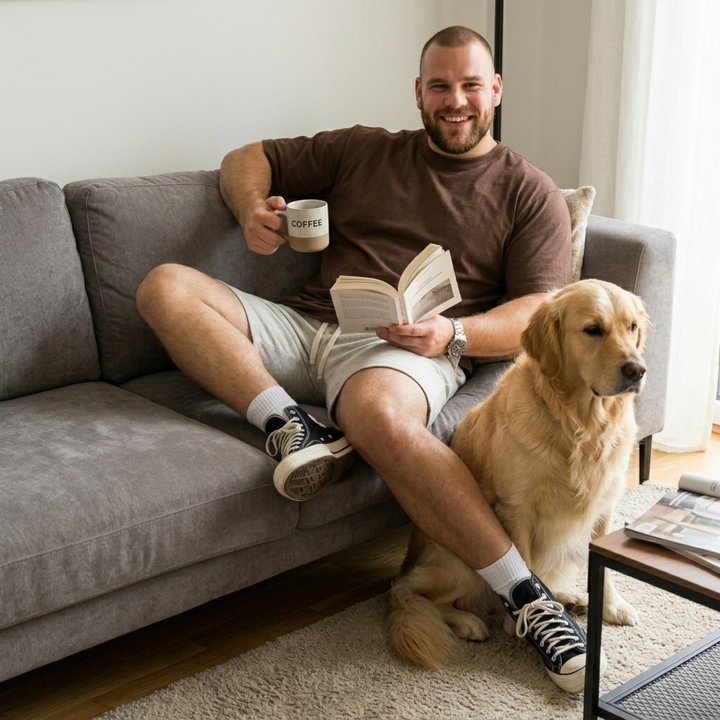 PLUS SIZE MEN KNIT LOUNGE SHORTS | XL-7XL