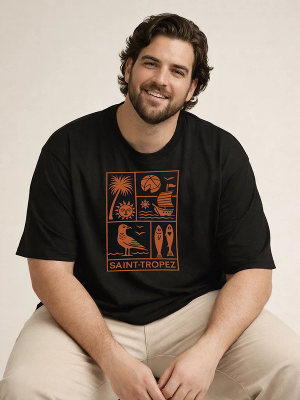 PLUS SIZE GRAPHIC T-SHIRT FOR MEN | XL-7XL