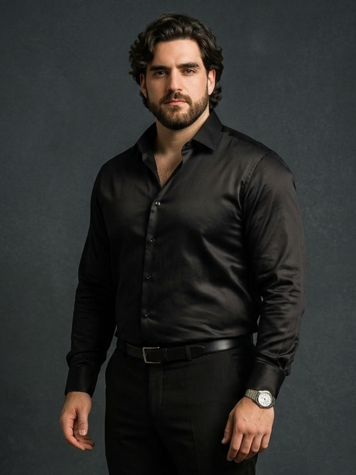 PLUS SIZE MEN SOLID SHIRT| XL-7XL