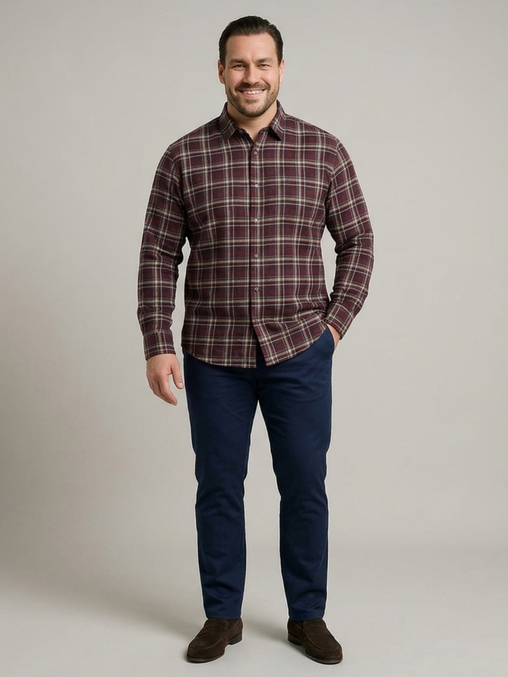 PLUS SIZE MEN CHECK SHIRT| XL-7XL