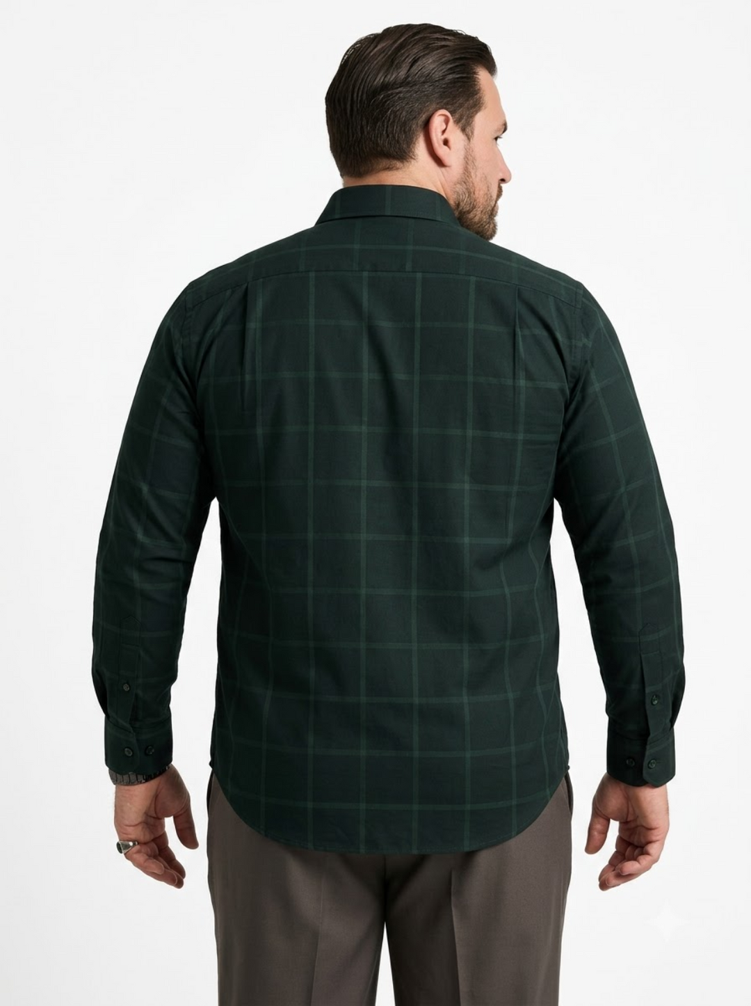 PLUS SIZE SELF CHECK SHIRT FOR MEN | XL-7XL