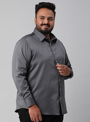 Move In Style Solid Satin Shirt