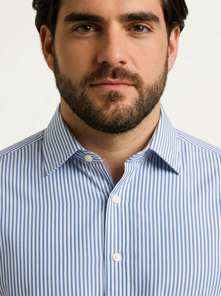 PLUS SIZE STRIPE SHIRT FOR MEN | XL-7XL