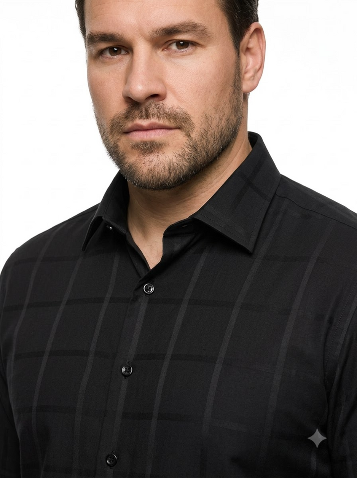 PLUS SIZE SELF CHECK SHIRT FOR MEN | XL-7XL