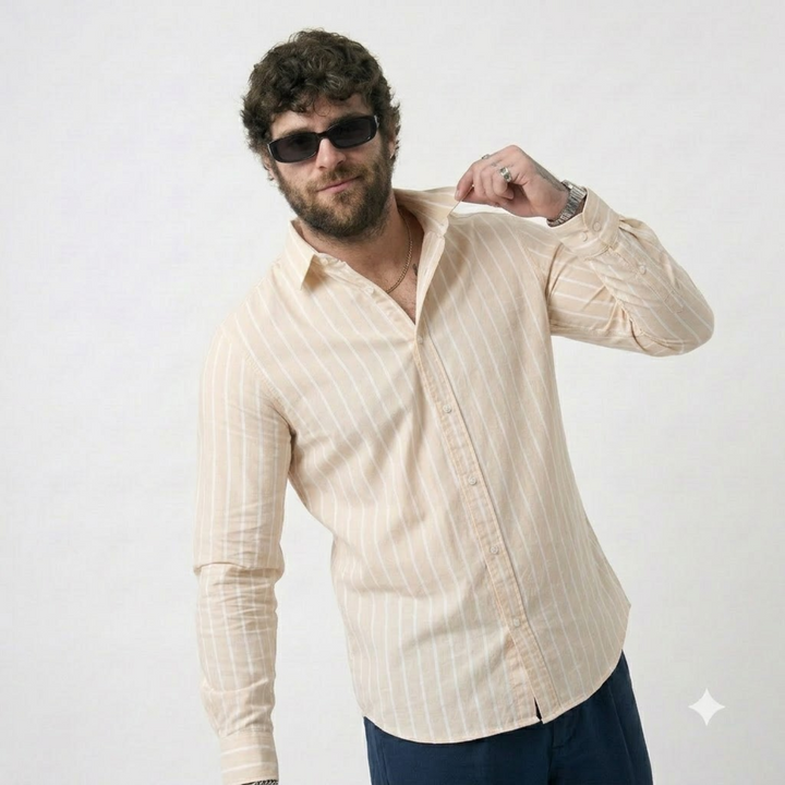 PLUS SIZE STRIPE SHIRT FOR MEN | XL-7XL