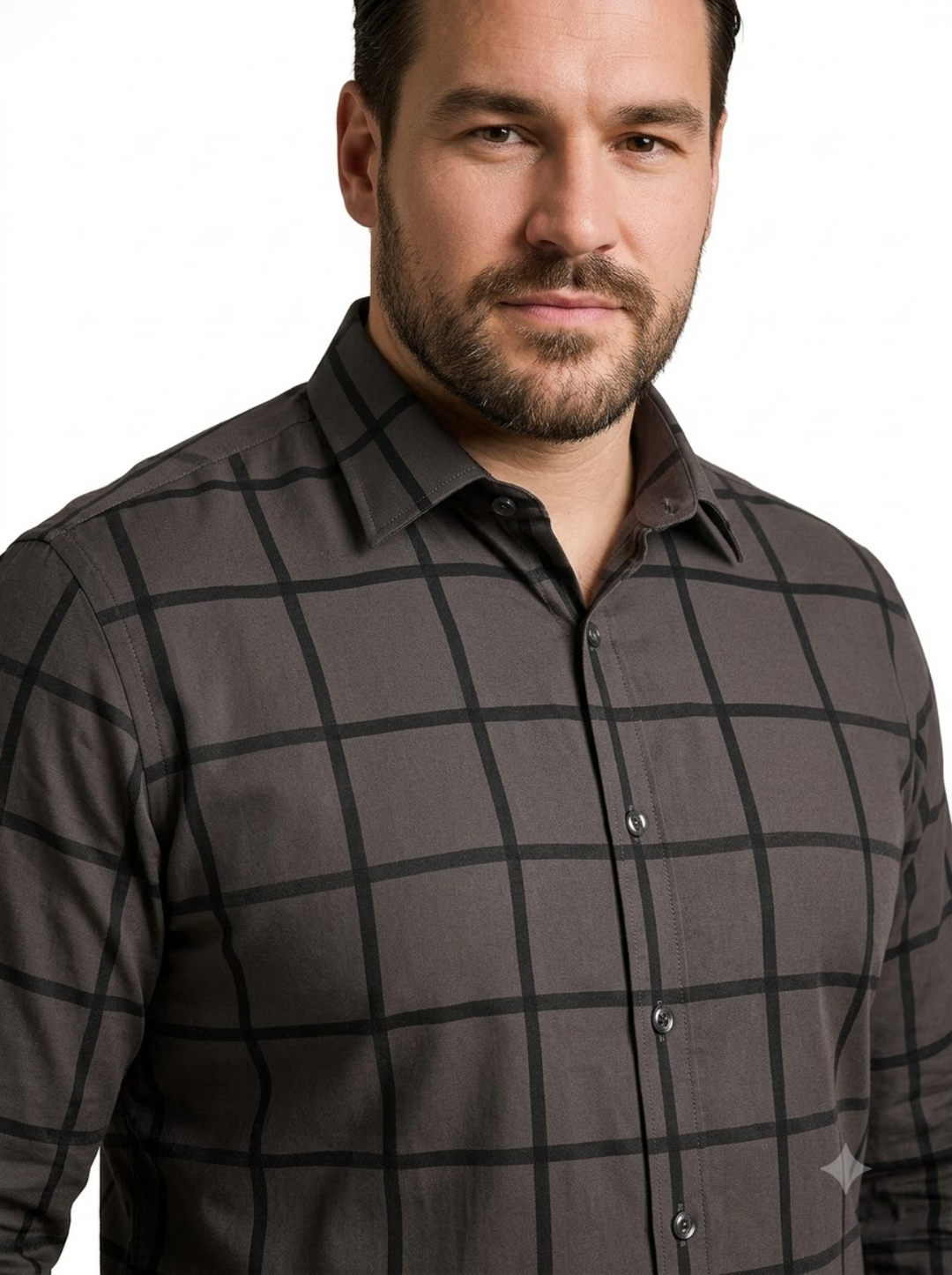 PLUS SIZE SELF CHECK SHIRT FOR MEN | XL-7XL