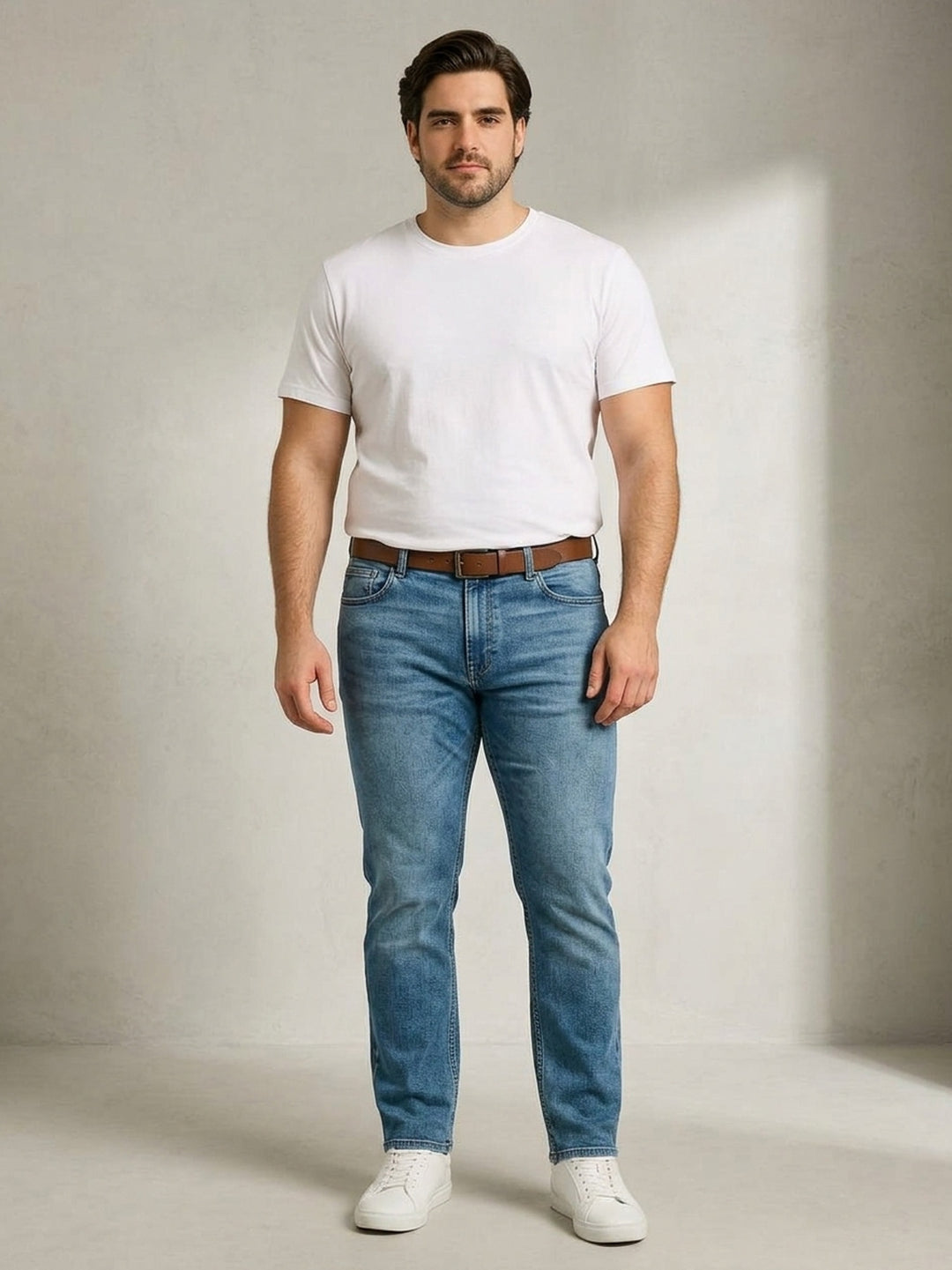 Plus size Men  Zach Fit Dark Wash Stretch Jeans | XL-7XL