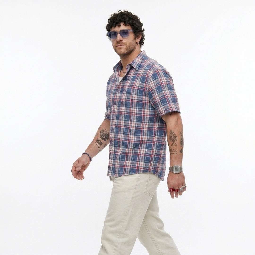 PLUS SIZE MEN'S CHECK SHIRT | XL-7XL