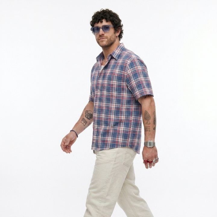PLUS SIZE MEN'S CHECK SHIRT | XL-7XL