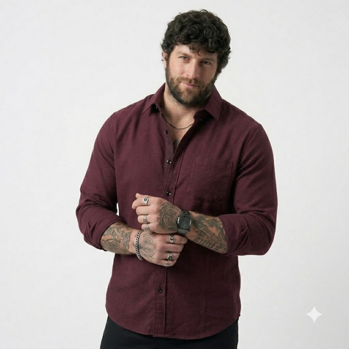 PLUS SIZE SOLID OXFORD SHIRT FOR MEN | XL-7XL