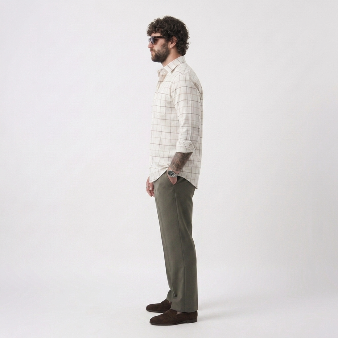 PLUS SIZE MEN’S CHECK SHIRT | XL-7XL