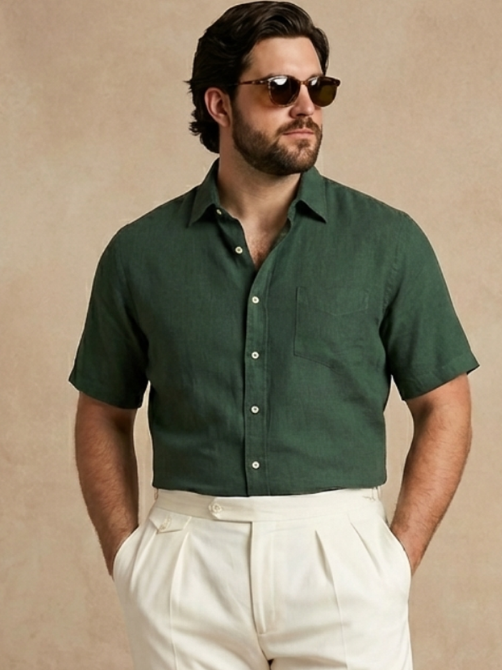 PLUS SIZE MEN SOLID SHIRT| XL-7XL