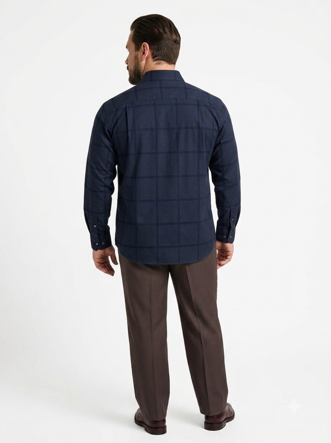 PLUS SIZE SELF CHECK SHIRT FOR MEN | XL-7XL