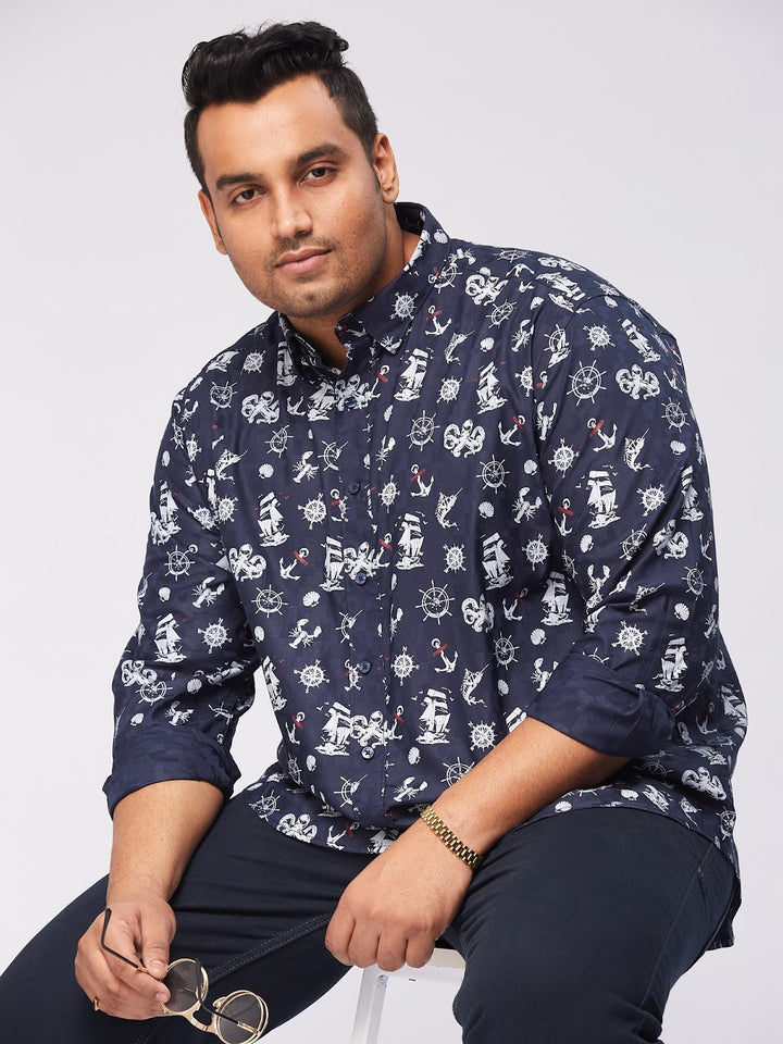 BIG HELLO - THE PLUS LIFE-Men Nautical Shirts