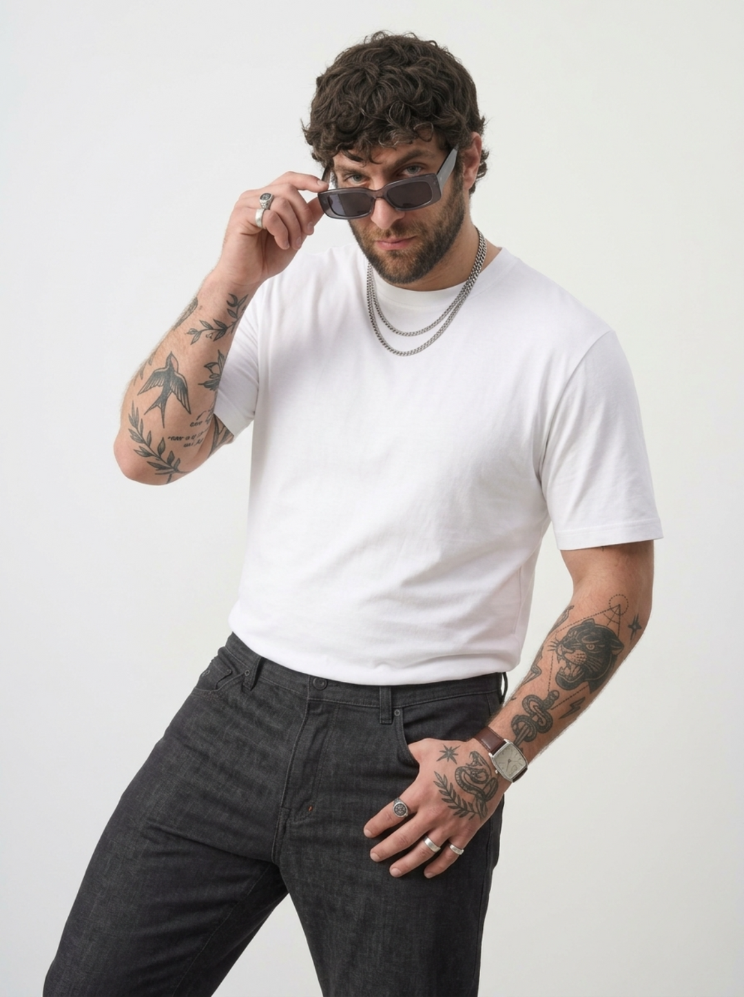 PLUS SIZE BAMBOO COTTON LYCRA T-SHIRT FOR MEN | XL-7XL