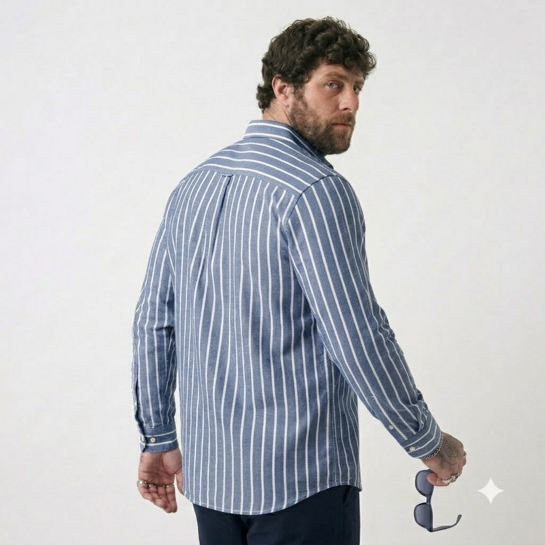 PLUS SIZE STRIPE SHIRT FOR MEN | XL-7XL