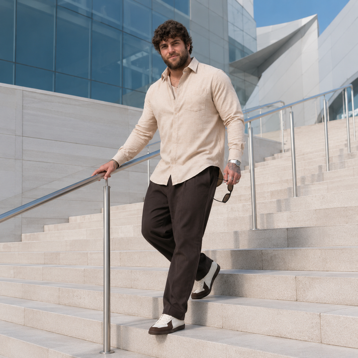 PLUS SIZE SOLID SHIRT FOR MEN | XL-7XL
