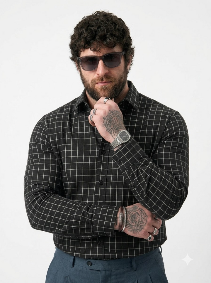 PLUS SIZE CHECK SHIRT FOR MEN | XL-7XL