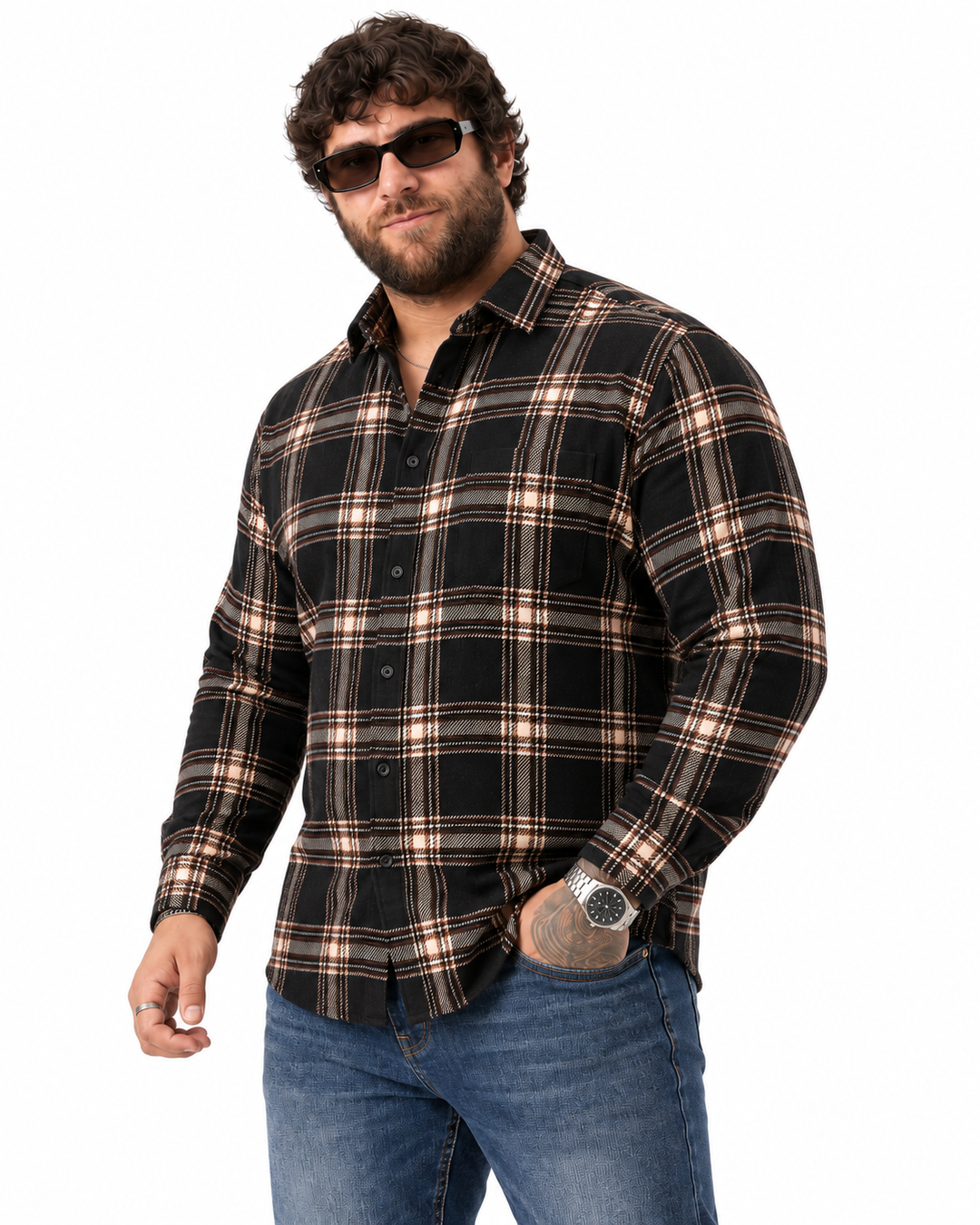 PLUS SIZE CHECK SHIRT FOR MEN | XL-7XL