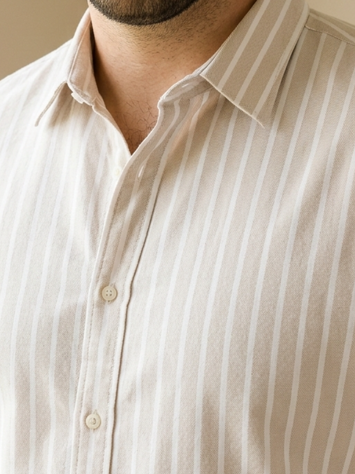 PLUS SIZE MEN STRIPE SHIRT| XL-7XL