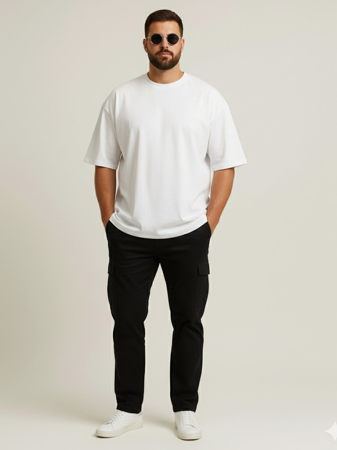 PLUS SIZE RED LABEL COTTON LYCRA LOOSE FIT T-SHIRT FOR MEN | XL-7XL