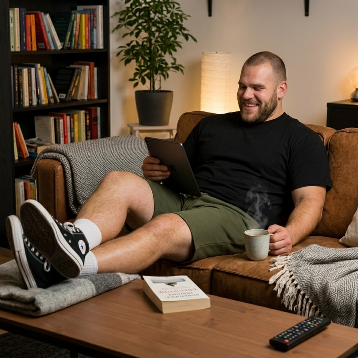 PLUS SIZE MEN KNIT LOUNGE SHORT | XL-7XL