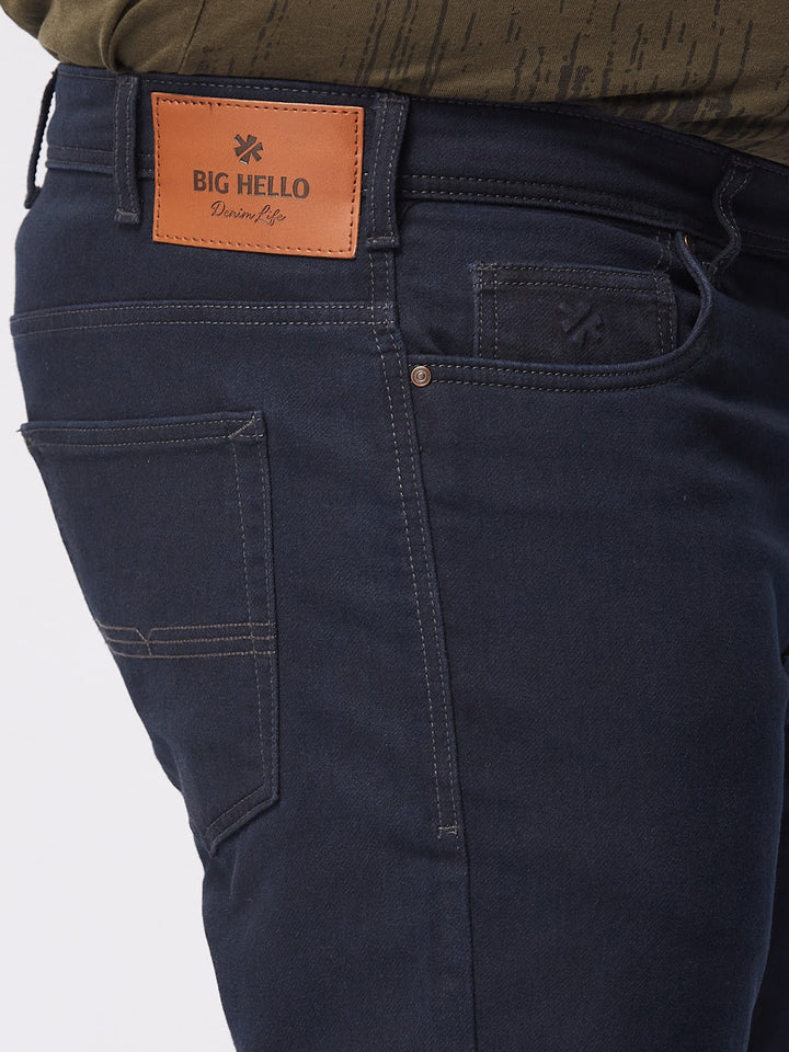 Dark Wash Cotton Stretch Jeans