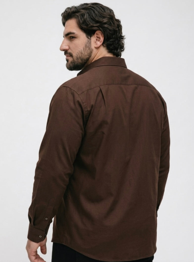 PLUS SIZE MEN SOLID SHIRT| XL-7XL