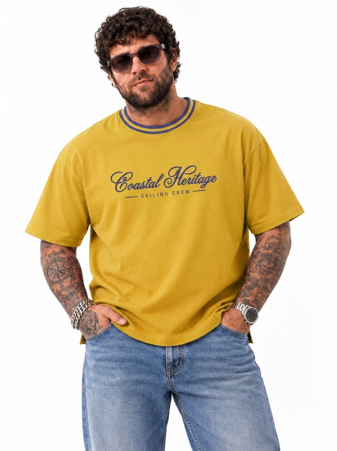 PLUS SIZE MEN RINGER TEES | XL-7XL