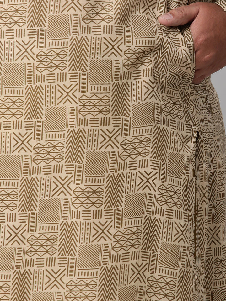 Plus Size Trendy Tribal Print Kurta | XL-7XL