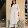 PLUS SIZE WOMEN’S SOLID ETHNIC KURTA | XL-7XL
