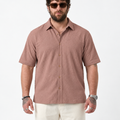 PLUS SIZE RESORT JACQUARD SHIRT FOR MEN | XL-7XL