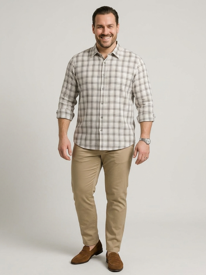 PLUS SIZE MEN CHECK SHIRT| XL-7XL