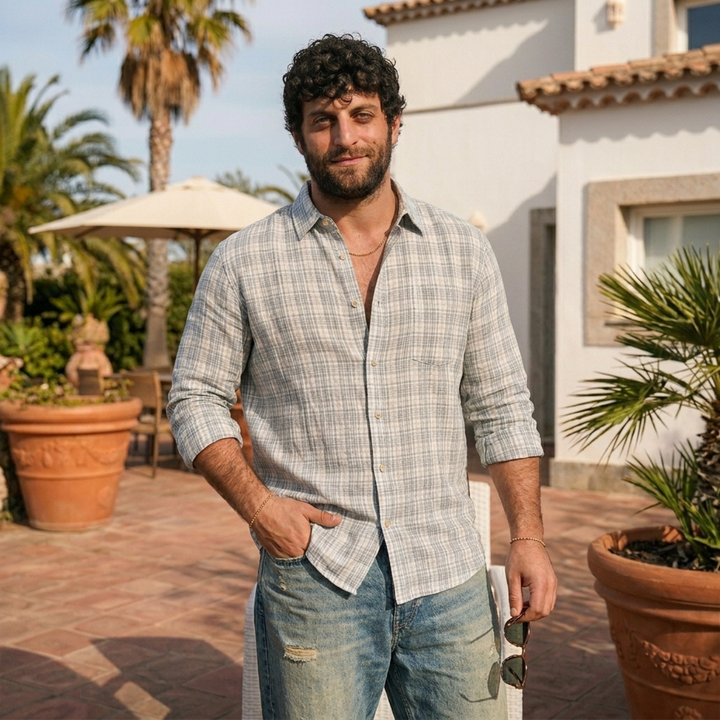 PLUS SIZE MEN CHECK SHIRT| XL-7XL