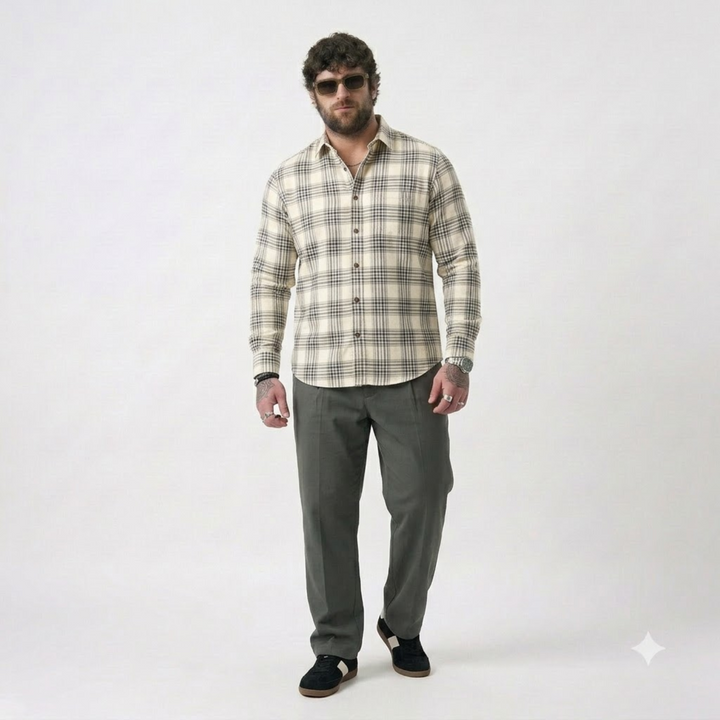 PLUS SIZE CHECK SHIRT FOR MEN | XL-7XL