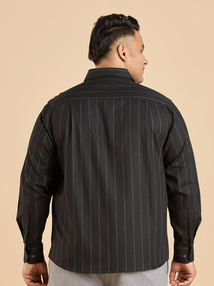 Urban Elegance Structured Stripe Shirt