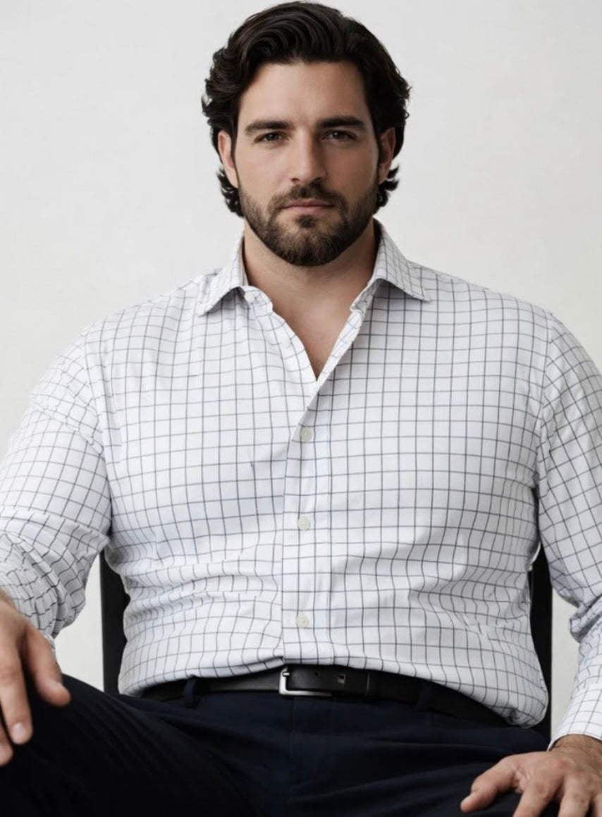 PLUS SIZE MEN CHECK SHIRT| XL-7XL