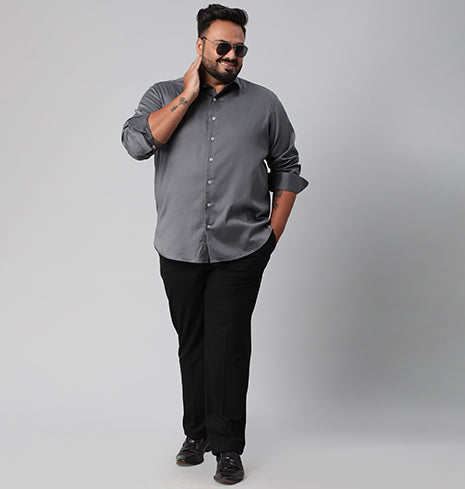 Move In Style Solid Satin Shirt