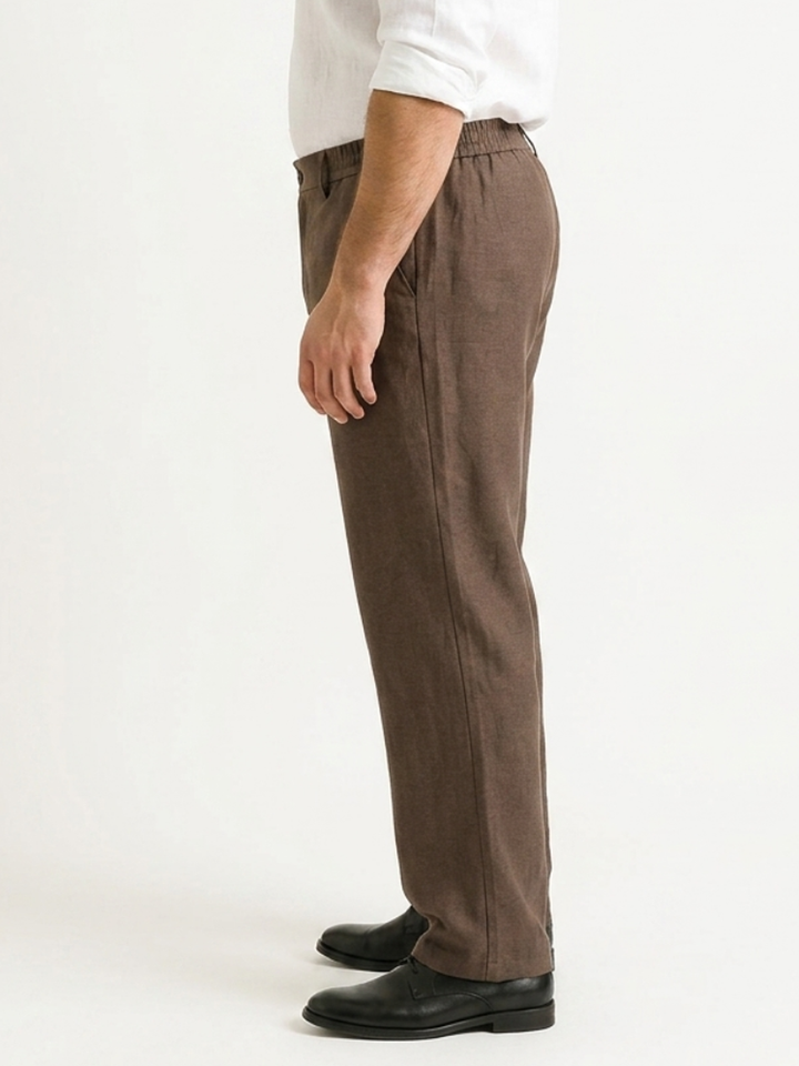 PLUS SIZE MEN LINEN PULL ON PANT | XL-7XL