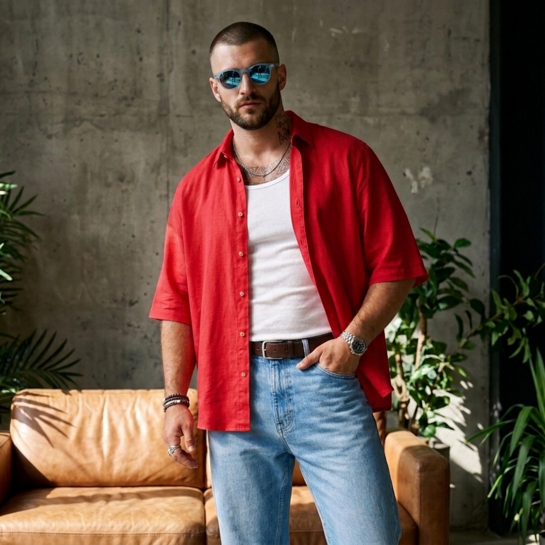 PLUS SIZE MEN’S SOLID SHIRT | XL-7XL