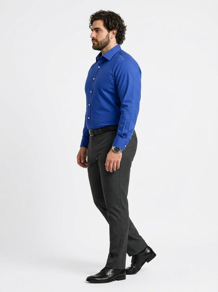 PLUS SIZE SOLID GIZA SHIRT FOR MEN | XL-7XL