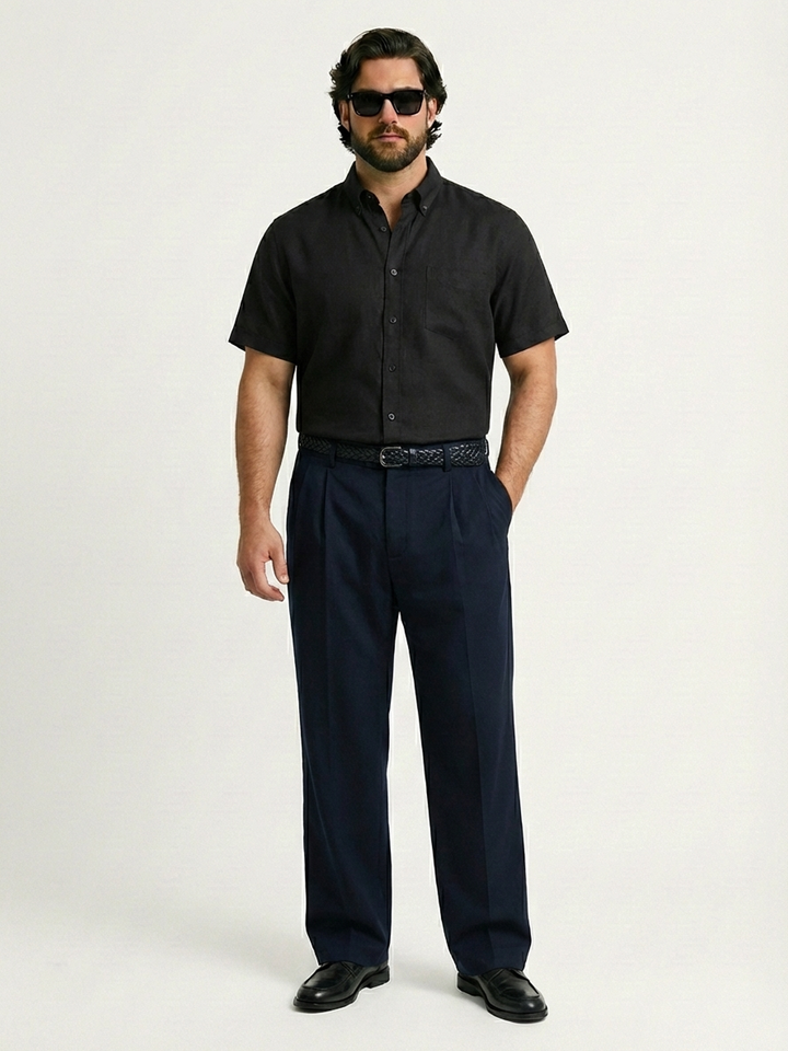 PLUS SIZE SOLID SHIRT FOR MEN | XL-7XL
