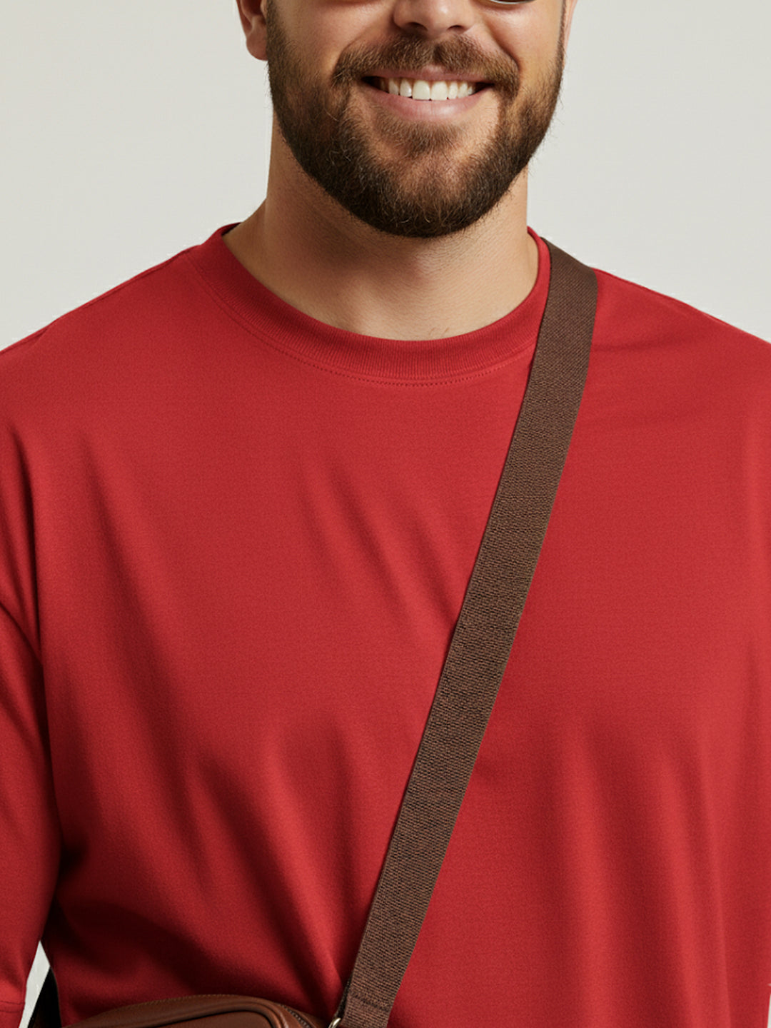 PLUS SIZE RED LABEL COTTON LYCRA LOOSE FIT T-SHIRT FOR MEN | XL-7XL