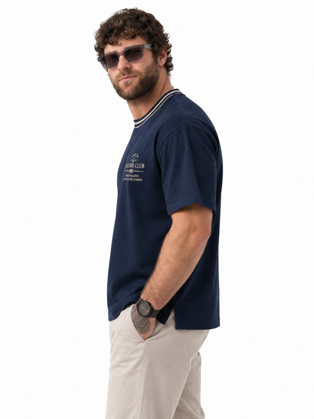 BIG HELLO - THE PLUS LIFE-Men Nautical T-Shirts