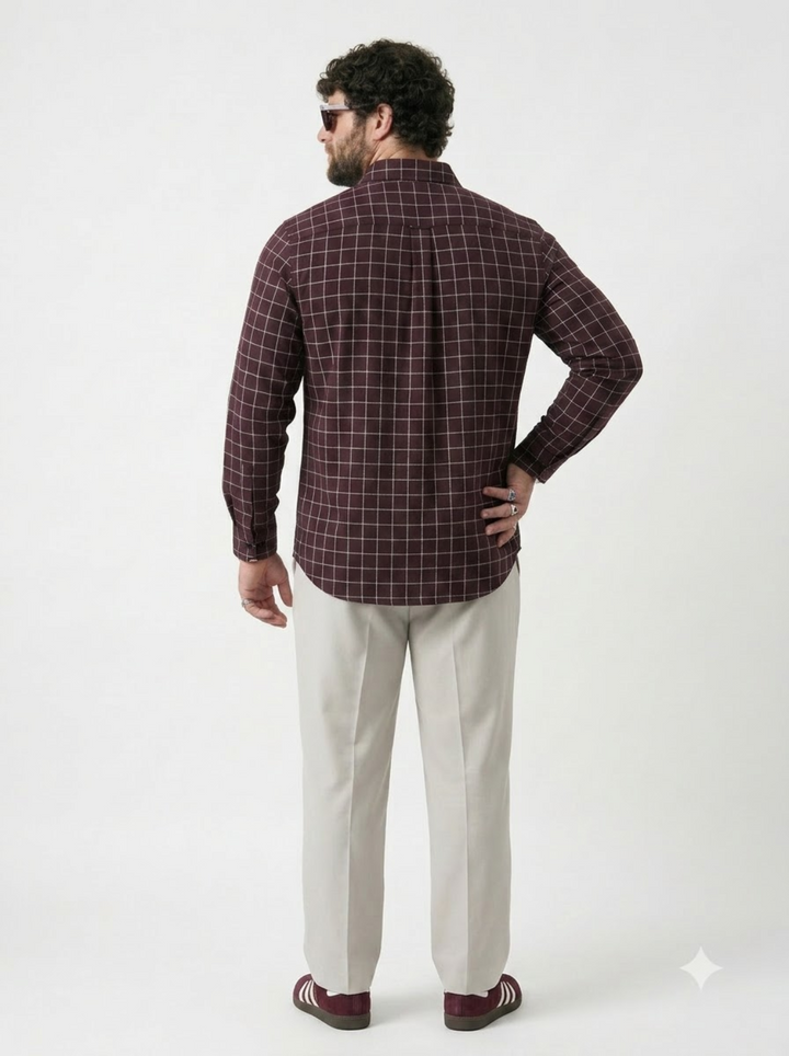 PLUS SIZE CHECK SHIRT FOR MEN | XL-7XL
