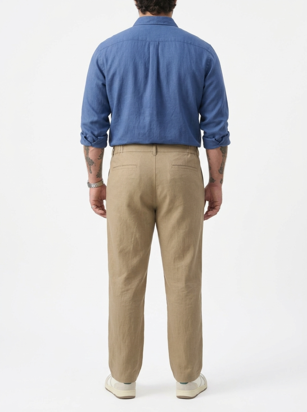 PLUS SIZE MEN’S LINEN PULLON PANT | XL-7XL